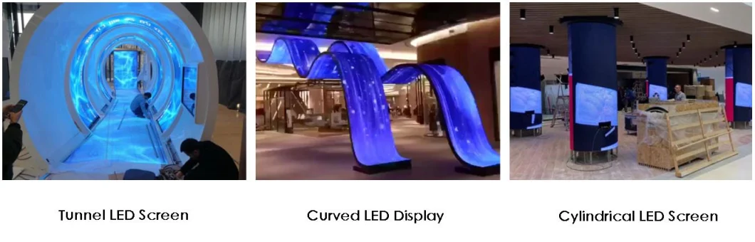 Creative LED Video Display Pantalla LED Screen Indoor Flexible LED Screen P3