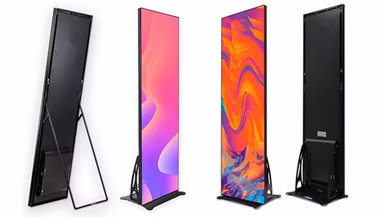 Tela LED de piso publicitário P3 P2.5 P1.9 Exposição de pôster LED